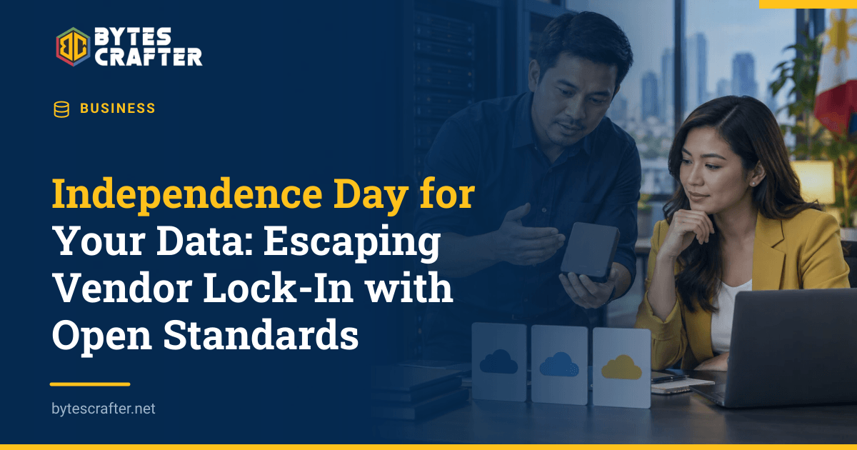 Independence Day for Your Data: Escaping Vendor Lock-In with Open Standards