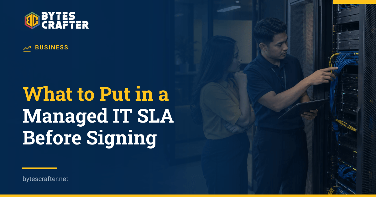 What to Put in a Managed IT SLA Before Signing