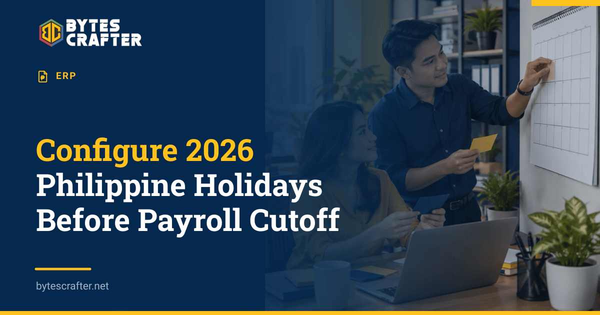 Configure 2026 Philippine Holidays Before Payroll Cutoff