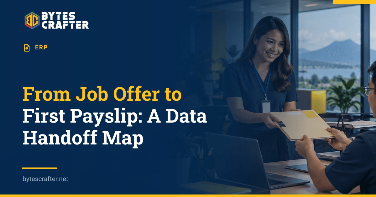 From Job Offer to First Payslip: A Data Handoff Map
