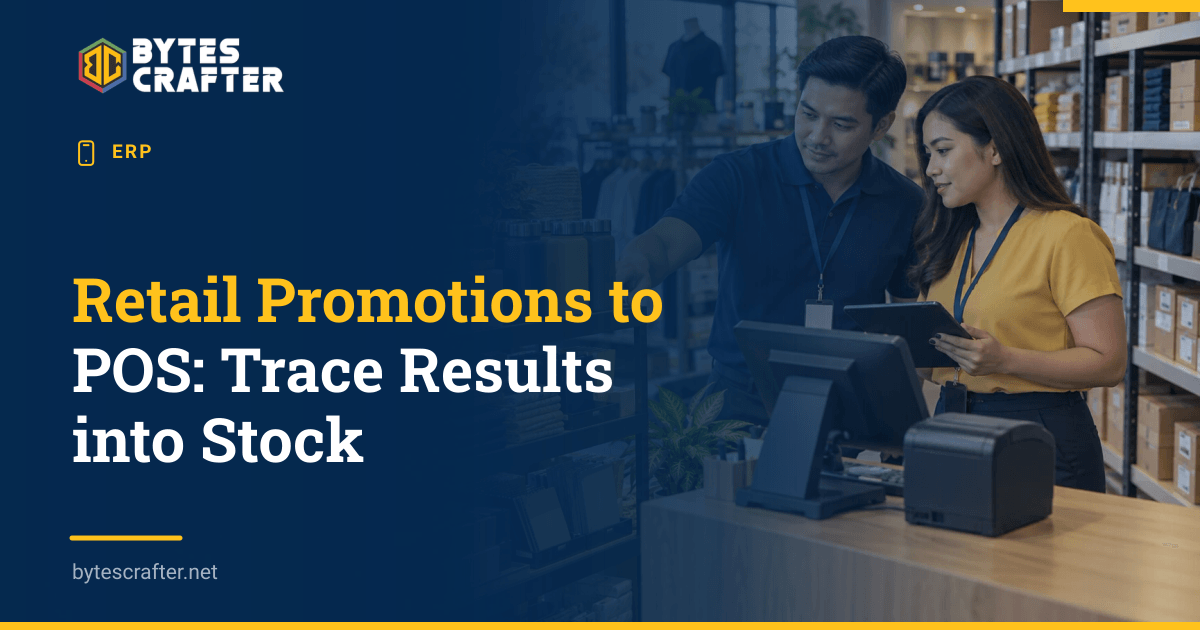 Retail Promotions to POS: Trace Results into Stock