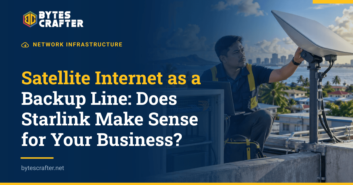 Satellite Internet as a Backup Line: Does Starlink Make Sense for Your Business?
