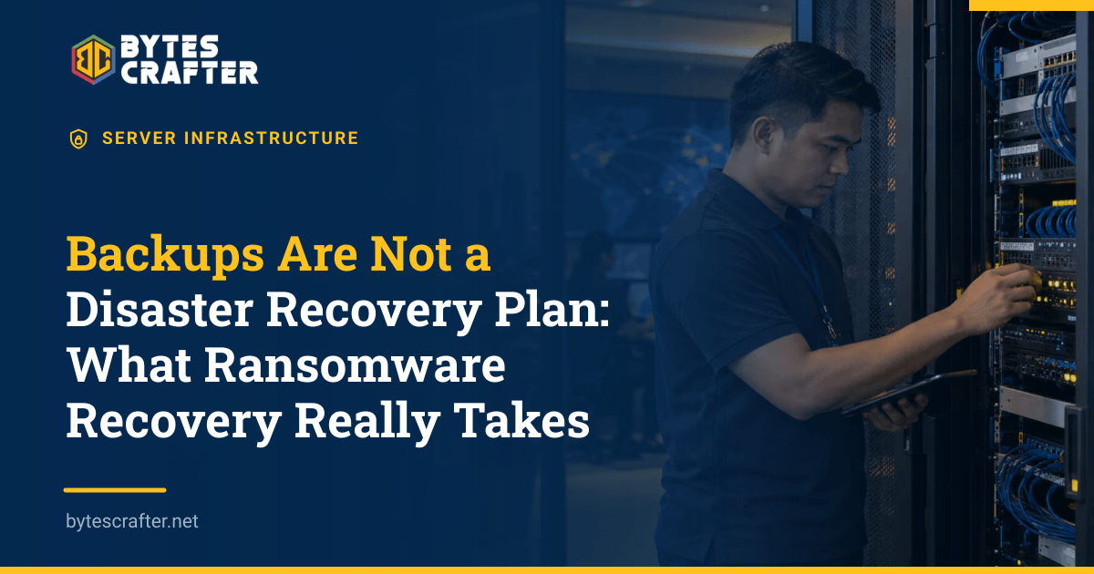 Backups Are Not a Disaster Recovery Plan: What Ransomware Recovery Really Takes