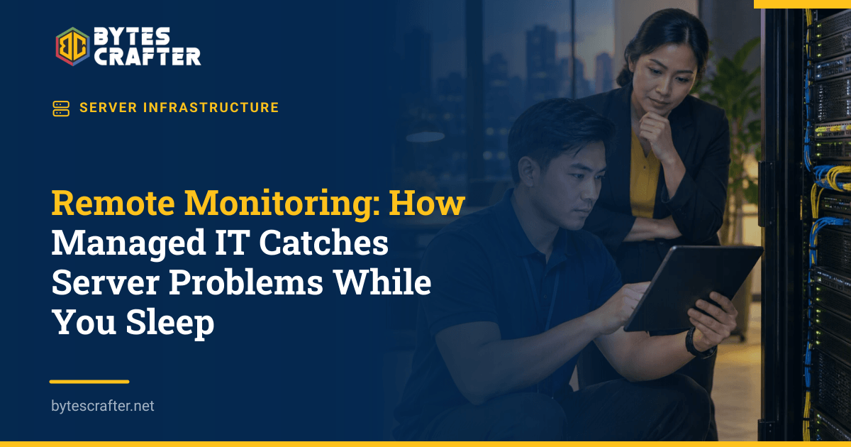 Remote Monitoring: How Managed IT Catches Server Problems While You Sleep