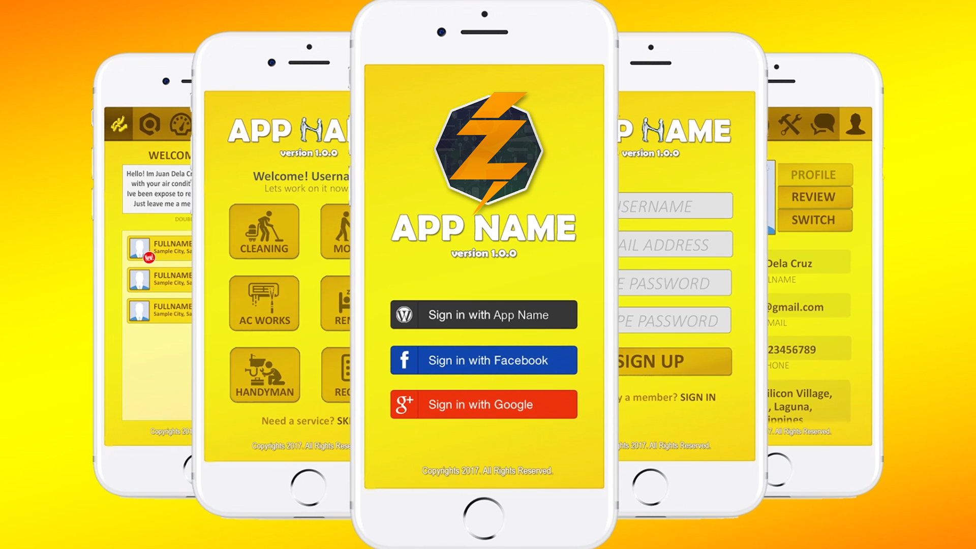 Zervs App – Home Service Mobile Application