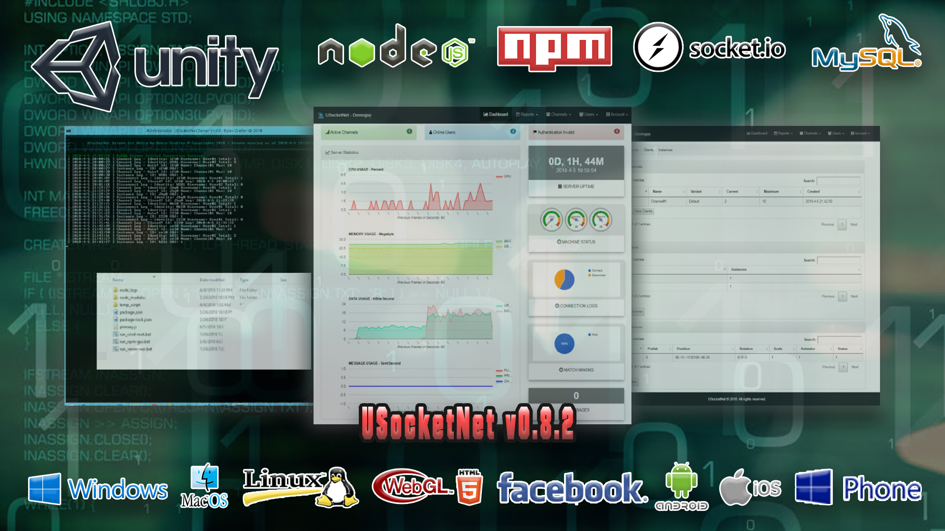 USocketNet – Self host Realtime Multiplayer Server