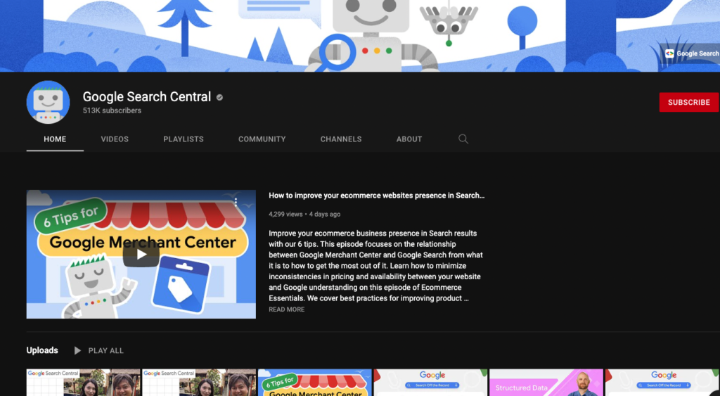 SEO tutorials by Google Search Console 