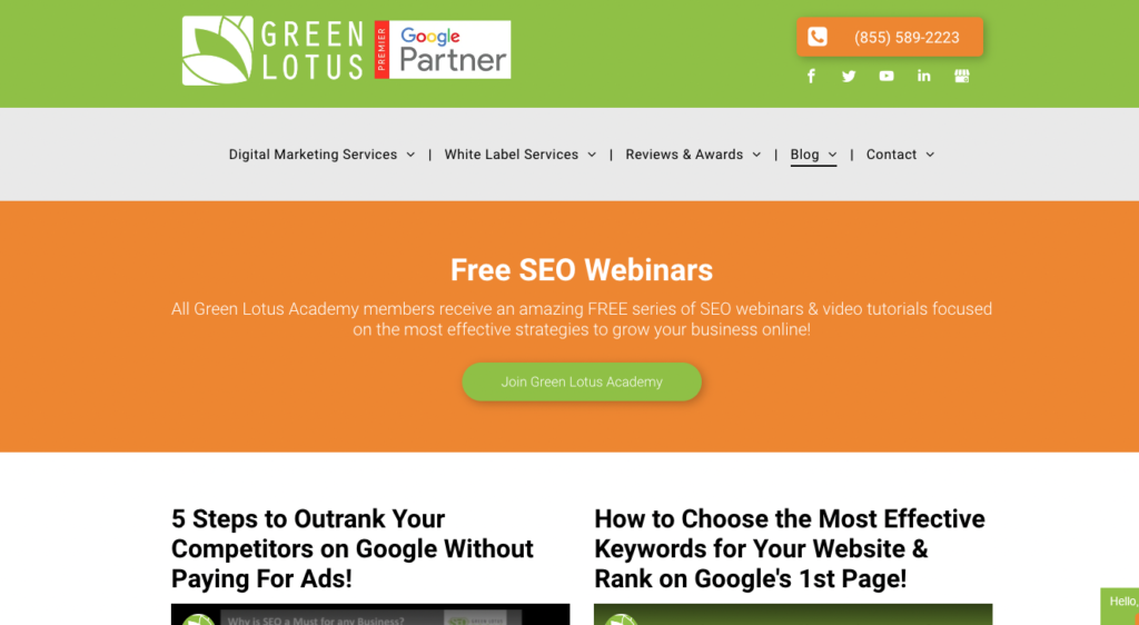 SEO tutorials by Green Lotus