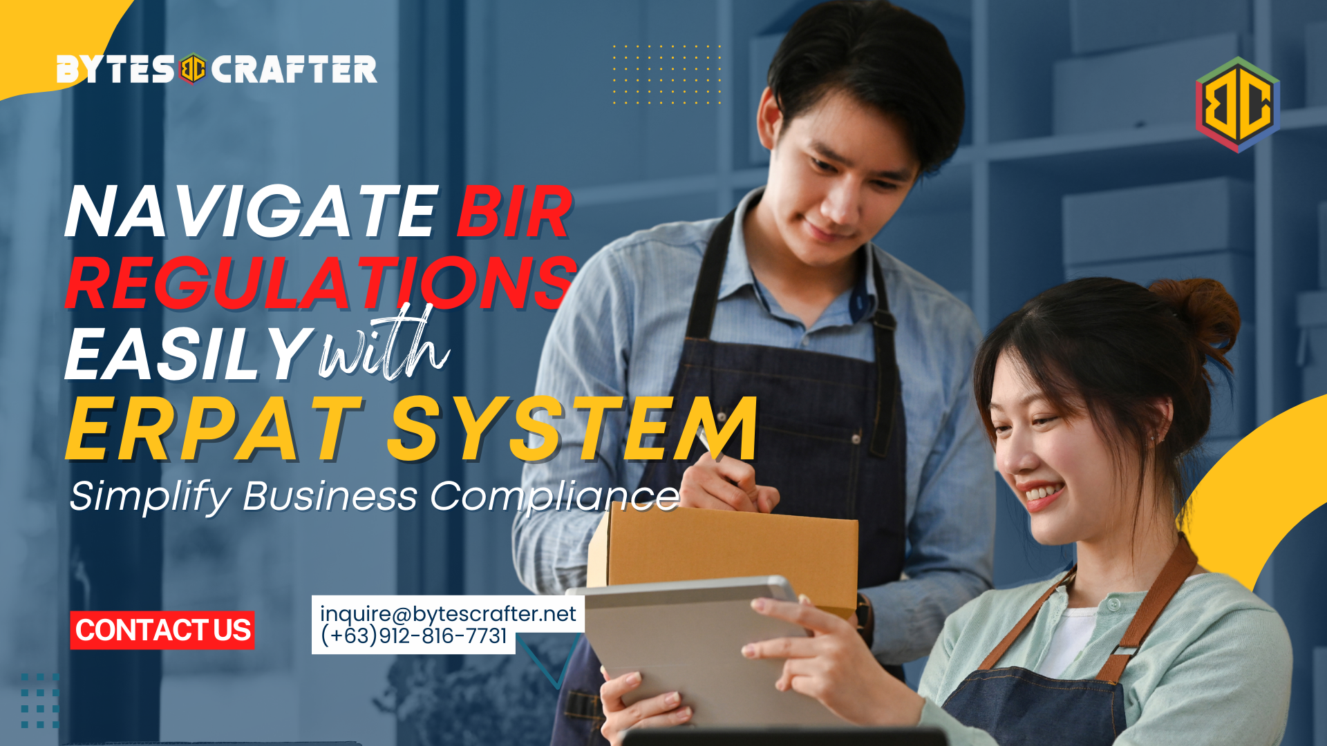 Business partners happily using ERPat System for streamlined operations and compliance.