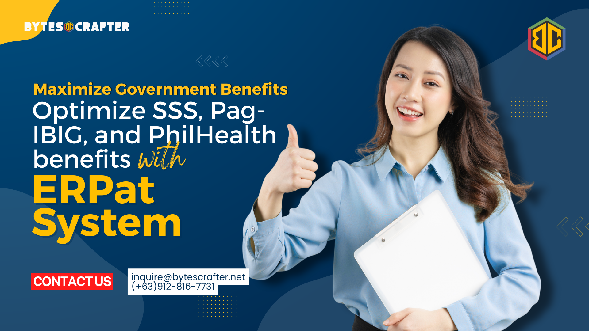 Maximize Government Benefits. Optimize SSS, Pag-IBIG, and PhilHealth benefits with ERPat System.