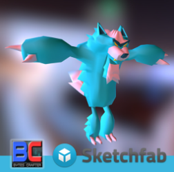 3D Model Character LOWPOLY – Werewolf