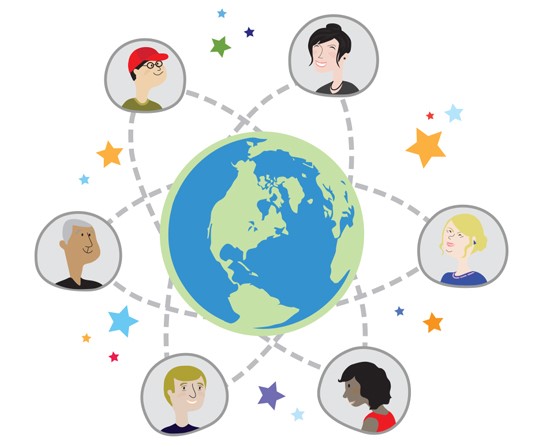 Networking illustration