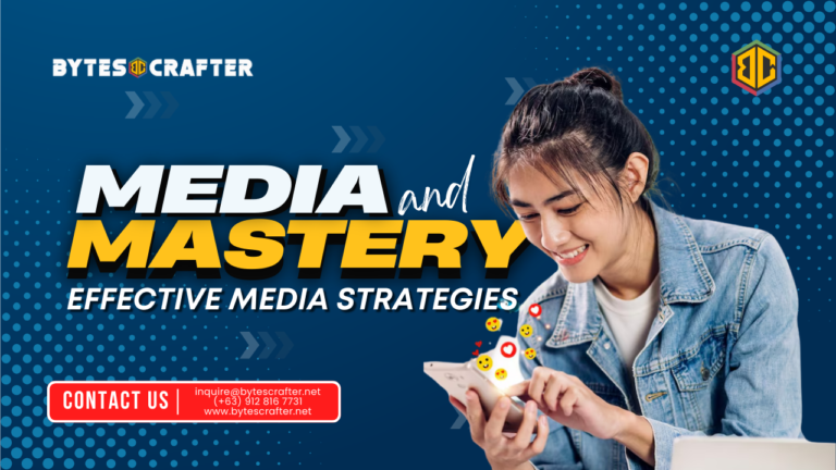 Entourage with bold text highlighting the importance of a well-crafted media strategy for success.