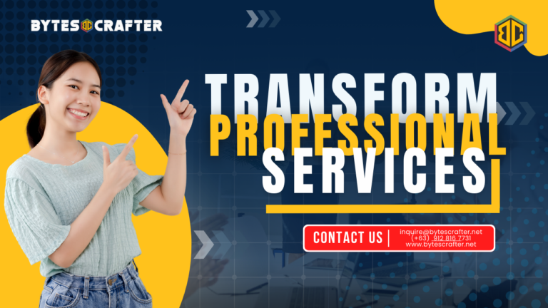 Entourage with bold text highlighting the transformation of professional services through innovation.